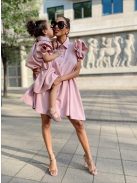 The Trendsetter rózsaszín anya-lánya szett NŐI fodros ruha